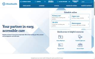 OhioHealth Physican Group Podiatric Surgery website