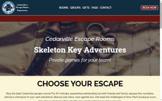 Skeleton Key Adventures Escape Rooms website
