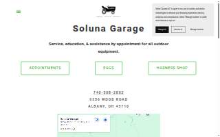 Soluna Garage website