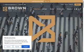 Brown Immigration Law of Aurora website