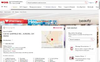 MinuteClinic at CVS of Aurora website