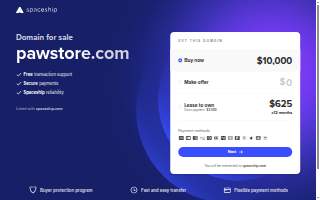 Paws website