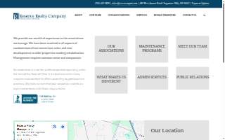 Reserve Realty Management website