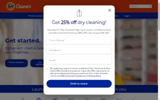 Tide Cleaners of Edina website