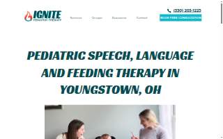 Ignite Pediatric Therapy website