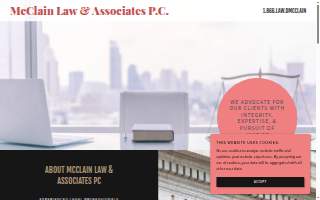 McClain Law Office website