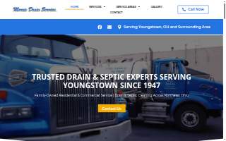 Morris Drain Service, LLC of Austintown website
