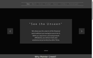 Pointer Creek Wealth Management website