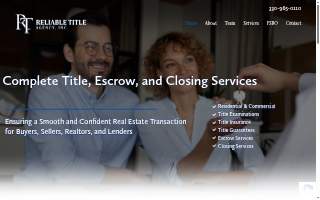 Reliable Title Agency Inc of Austintown website