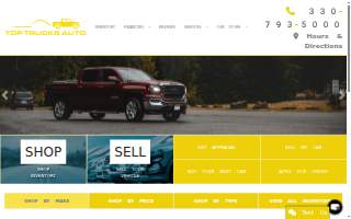 Top Trucks Auto website