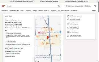 Walgreens Pharmacy of Austintown website