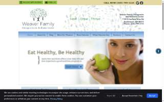 Weaver Family Chiropractic website