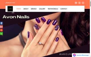 Avon Nails Spa website