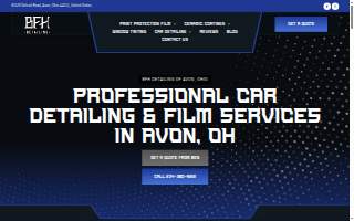 BFH Detailing - Paint Protection Film and Ceramic Coating website