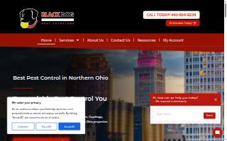Black Dog Pest Solutions website