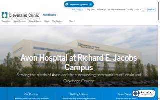 Cleveland Clinic - Avon Hospital at Richard E. Jacobs Campus website
