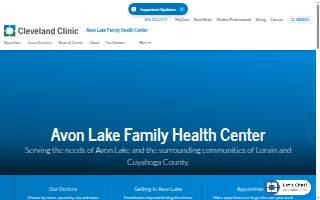 Cleveland Clinic - Avon Lake Family Health Center website