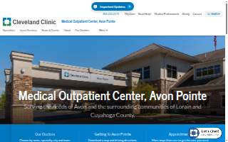 Cleveland Clinic - Medical Outpatient Center, Avon Pointe website