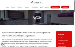 Health Express Urgent Care website
