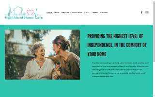Healthland Home Care website