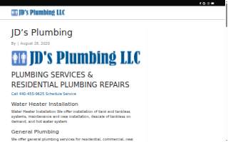 JD'S Plumbing LLC of Avon website