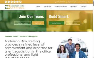 Anderson|Biro Staffing website