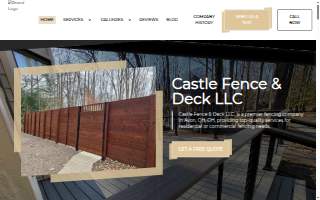 Castle Fence and Deck LLC website
