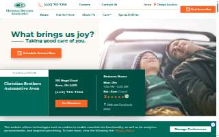 Christian Brothers Automotive Avon website