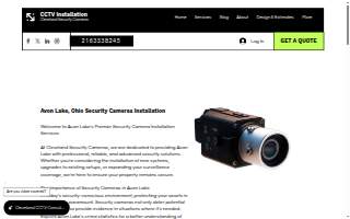 Cleveland Security Cameras of Avon Lake website