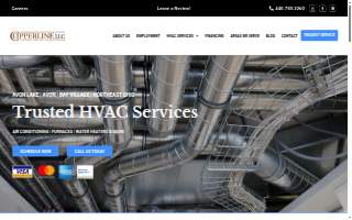 Copperline LLC Heating and Air Conditioning of Avon Lake website