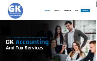 GK Tax Services website
