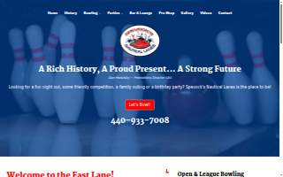 Nautical Bowling Lanes website