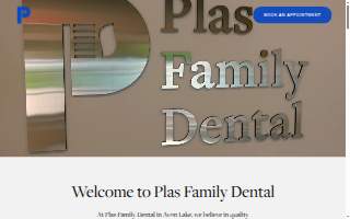Plas Family Dental & Implants website