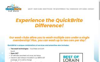 QuickBrite Car Wash of Avon Lake website