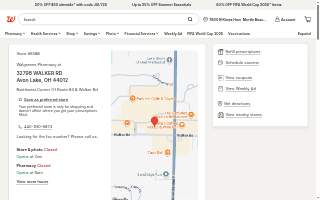 Walgreens of Avon Lake website