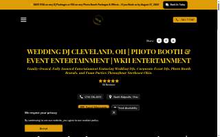 WKH Entertainment of Avon Lake website