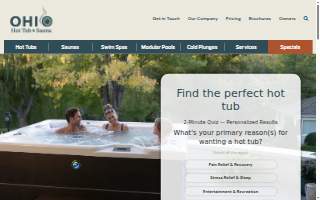 Ohio Hot Tub & Sauna website