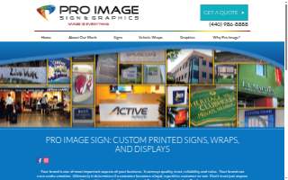 Pro Image Sign & Graphics website