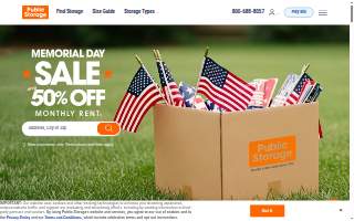 Public Storage of Avon website