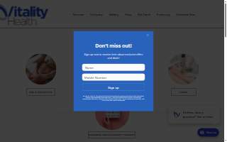 Vitality Health website