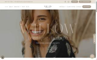 Willow Boutique Med Spa website