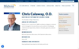 Chris A. Calaway, OD website