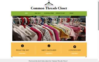 Common Threads Closet website