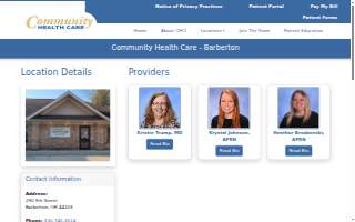 Community Health Care – Barberton website