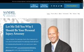 Sandel Law Firm website