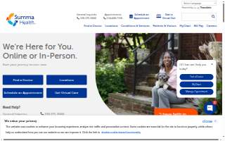 Summa Health Joint Replacement Center of Excellence website