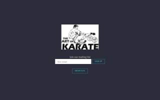 The Art of Karate website