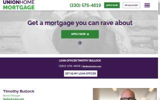 Tim Bullock Ohio Mortgage Lender with Union Home Mortgage of Barberton website