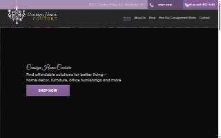 Consign Home Couture website