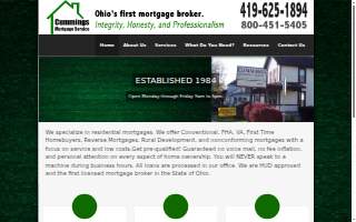 Cummings Mortgage Service website